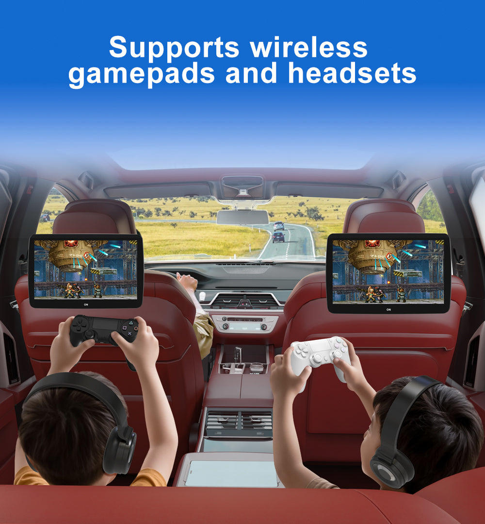 11.6 inch RK3566, 4K Android 12 Portable Car TV Headrest Monitor Tablet for Cars Back seat with Touch Screen,with Wireless Mirroring WiFi/Bluetooth/USB/AV in/FM/Airplay Video Player