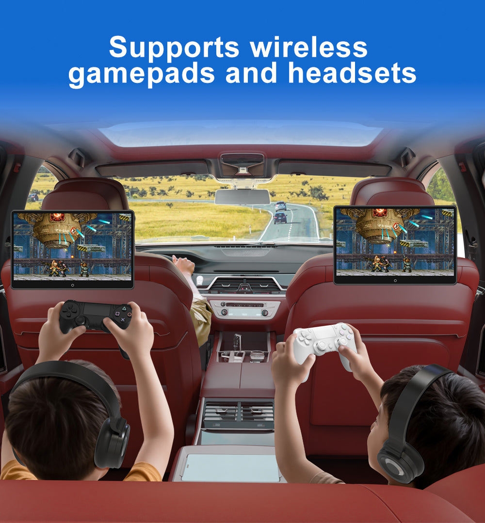 14inch RK3566, Android Portable Car TV Headrest Monitor Tablet for Cars Back seat Support Phone Wireless mirroring Touchscreen with WiFi/Bluetooth/HDMI/USB/Video Player