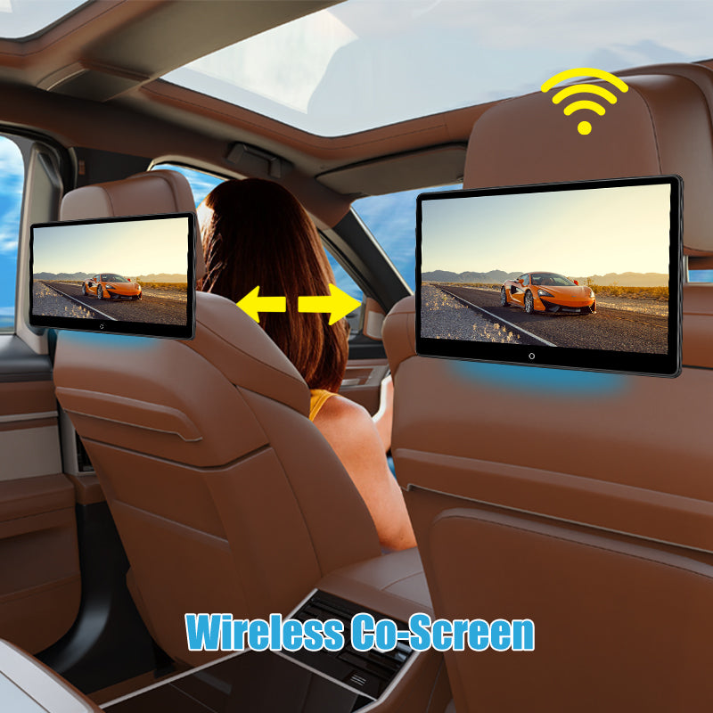 14inch RK3566, Android Portable Car TV Headrest Monitor Tablet for Cars Back seat Support Phone Wireless mirroring Touchscreen with WiFi/Bluetooth/HDMI/USB/Video Player