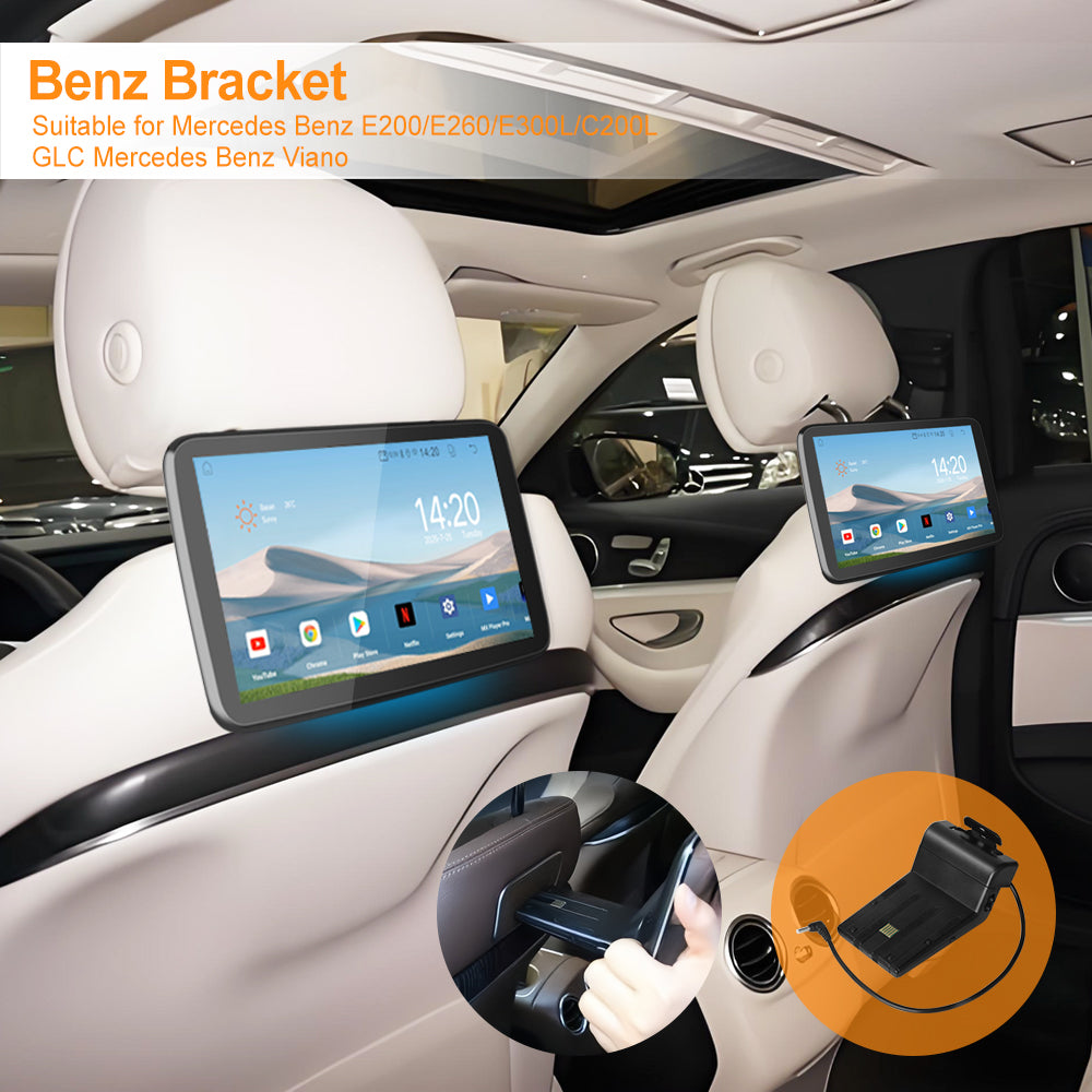 10.1 inch Android 10  Car Headrest Monitor,Touch Screen,Support Phone Mirror Link/HDMI in+Out/Bluetooth/USB/SD Headrest Video Player