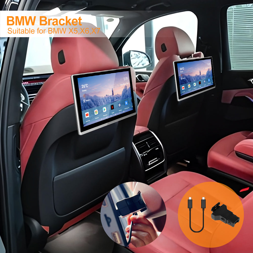 11.6inch 4K Portable Car TV Headrest Monitor Tablet for Cars Back seat,Wireless CO-screen 256 colors Ambient light phone control，WiFi/Bluetooth/HDMI in and out/USB/ Support 4K Video /Master+slave available/Car Display Screen easy Installation