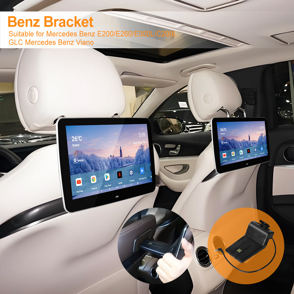 11.6inch 4K Car Android Display Screen,Portable Car TV Headrest Monitor Tablet for Cars Back seat Support Phone Wireless mirroring,Wireless CO-screen 256 colors Running ambinet light,WiFi/Bluetooth/HDMI in and out/USB/ Support 4K Video