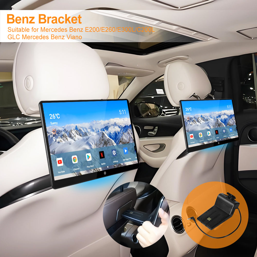 14inch 4K Portable Car TV Headrest Monitor Tablet for Cars Back seat Support Phone Wireless mirroring, Wireless CO-screen 256 colors Running ambinet light,WiFi/Bluetooth/HDMI in and out/USB/ Support 4K Video