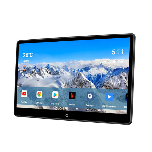 14inch RK3566, Android Portable Car TV Headrest Monitor Tablet for Cars Back seat Support Phone Wireless mirroring Touchscreen with WiFi/Bluetooth/HDMI/USB/Video Player