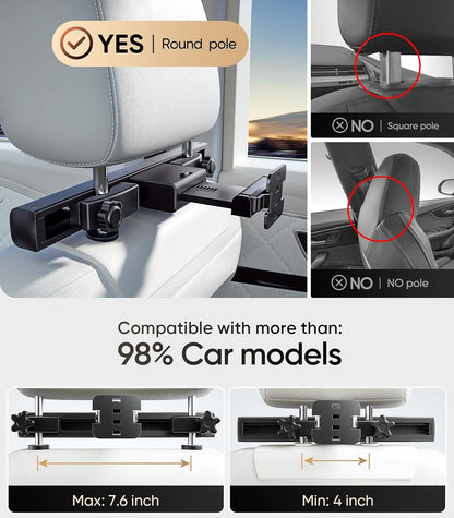 14 inch 4K Android.13 Car TV Headrest Monitor for Cars Back seat Rear Entertainment System, Support Phone Wireless Mirror Link Touch Screen,with WiFi/Bluetooth/HDMI/USB/Video Player (4G+64G(1*PC))